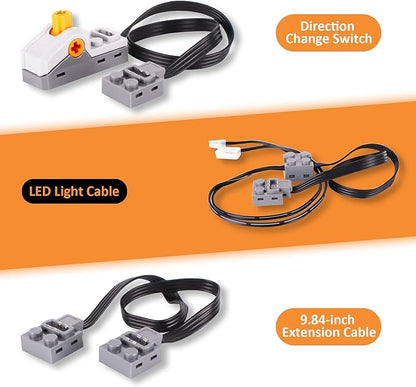 9-in-1 Motor Kit Compatible with Lego Technic, Motor Set with Powerful Motors, Advanced Control Functionality, Ultimate Compatibility