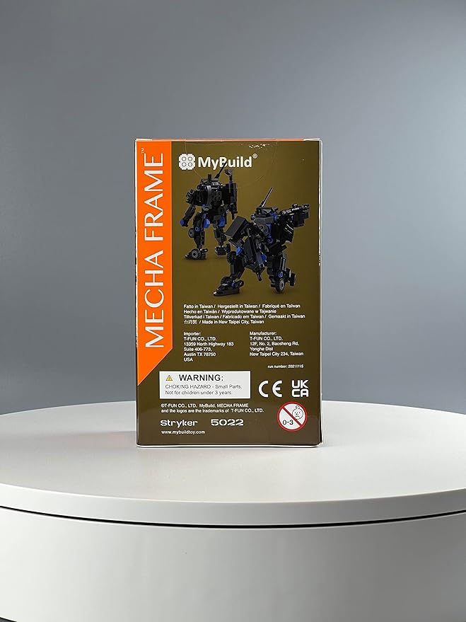 MyBuild Mecha Frame Armed Forces Stryker 5022 - Black Armor Robot Blocks Toy Building Bricks for Children to Adult Mech Fans