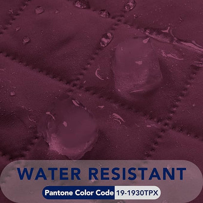 PureFit Reversible Quilted Sofa Cover, Water Resistant Medium Slipcover Furniture Protector, Washable Couch Cover with Non Slip Foam and Elastic Straps for Kids, Dogs, Pets (Loveseat, Wine/Beige)