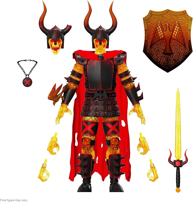 Super7 ULTIMATES! The Worst Black Falcon (Hellfire) - 7" The Worst Action Figure with Accessories Collectibles and Retro Toys