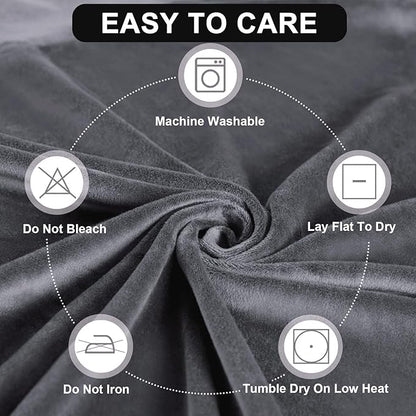 FestiCorp Recliner Chair Covers Real Velvet 4-Pieces Recliner Covers for Small Lazy Boy Recliner Chair Stretch Recliner Sofa Slipcovers Furniture Protector with Side Pocket & Elastic Bottom, Grey