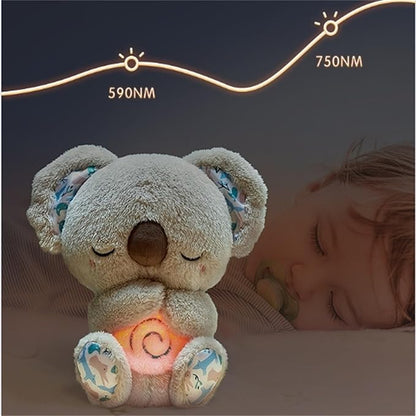 Relief Koala Breathing Stuffed Toy, Anxiety Relief Plush Breathing Animal, Sleeping Koala Plush Breathing with Musical Lights & Rhythmic Breathing Motion (G-Koala+Elephant+Sheep)