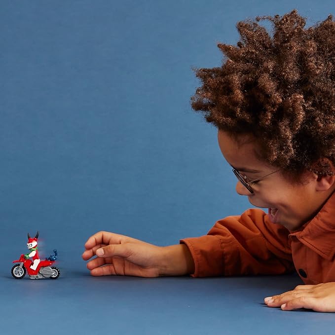 LEGO City Stuntz Reckless Scorpion Stunt Bike Set 60332 with Flywheel-Powered Toy Motorcycle and Racer Minifigure, Small Gift for Kids Aged 5 Plus