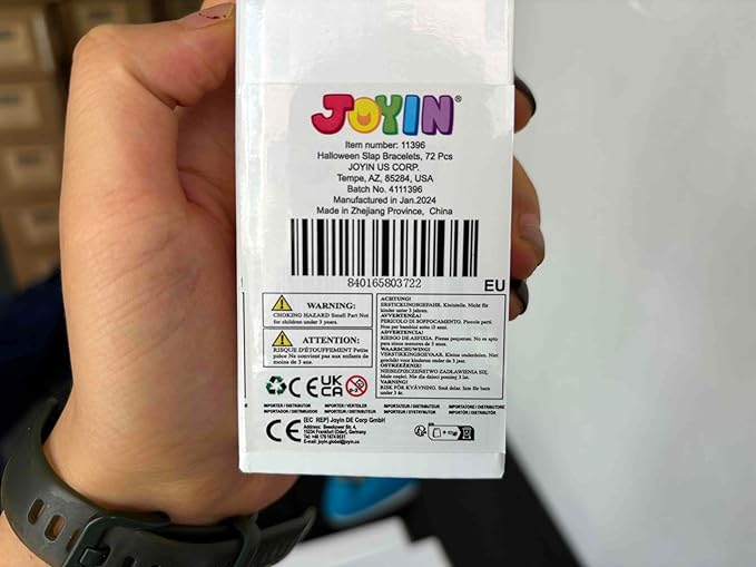 JOYIN 72 PCS Halloween Slap Bracelets for Kids, Halloween Bracelets Bulk for Girls Boys Gifts, Friendship Bracelets Snap Bracelets for Halloween Party Favors Goodie Bag Fillers, Classroom Favors