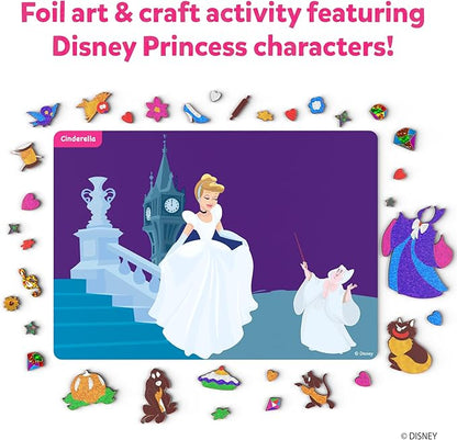 Skillmatics Art & Craft Activity - Foil Fun Disney Princess, No Mess Art for Kids, Craft Kits & Supplies, DIY Creative Activity, Valentine's Day Gifts for Girls & Boys Ages 4, 5, 6, 7, 8, 9