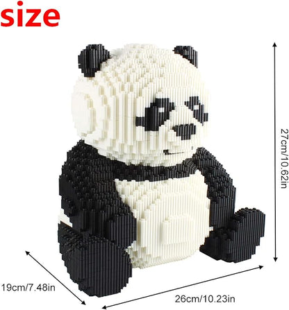 Larcele Panda Micro Building Blocks Animal Mini Building Toy Bricks, 7812 Pieces KLJM-02(Model 2843)