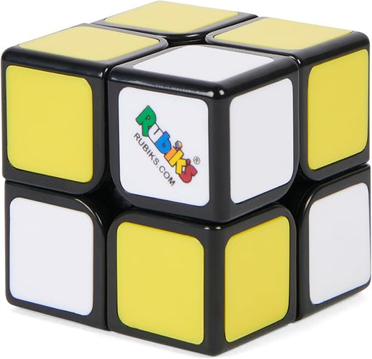 Rubik’s Cube, Apprentice, 2x2 Beginner Cube 3D Puzzle Game Stress Relief Fidget Toy Easy Activity Cube Travel Game Gift Idea, for Ages 7+