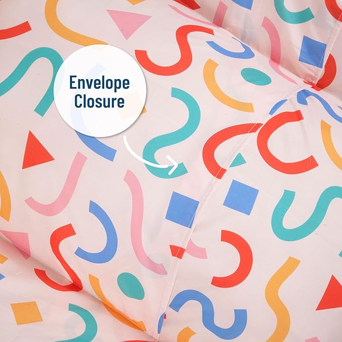 Wildkin Microfiber Pillow Lounger, 87 X 27 Inches, Confetti Peach