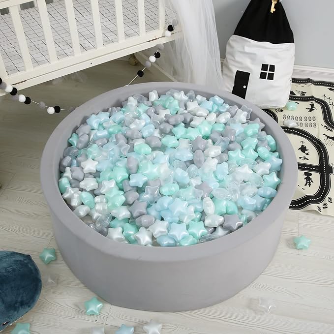 GOGOSO Ball Pit Balls for Toddles, Kids Plastic Balls for BallPit, Pool, Baby Party Accessories, Birthday Decoration 50 100 200 500 1000