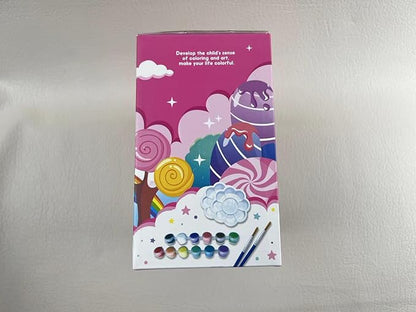 DIY Painting Unicorn Kit Arts and Crafts Set for Kids or Girls Decorate and Drawing 3D Toys for Children Gift(6 Unicorns)