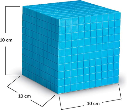 Learning Resources Blue Plastic Base Ten Cube
