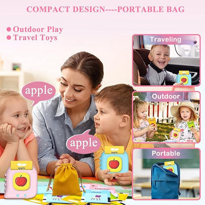 Toddler Toys Gifts for 1 2 3 4 5 Year Old Girls, Talking Flash Cards with 224 Sight Words, Autism Sensory Toys for Autistic Children, Learning Educational Toys, Montessori Toys, Birthday Gift Idea