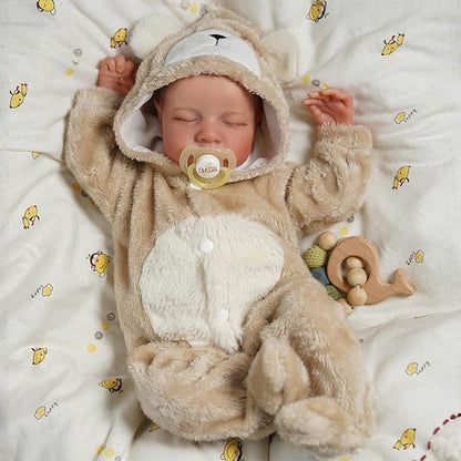 BABESIDE Lifelike Reborn Baby Dolls Boy - 17-Inch Baby Soft Body Realistic-Newborn Baby Doll Silicone Full Body Vinyl Real Life Baby Dolls with Toy Accessories for Kids Age 3+