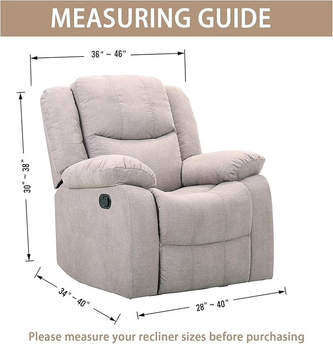 JIVINER Oversized Recliner Chair Covers 4 Piece Stretch Lazy Boy Recliner Sofa Slipcover Jacquard Large Recliner Covers with Elastic Bottom Soft Furniture Protector (XL Recliner,Black)