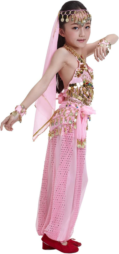 Astage Kids Princess Girl Indian Belly Dance Costume Cosplay Bollywood Ornaments