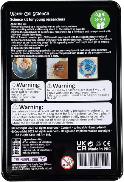The Purple Cow Crazy Scientist Water Gel Science - Science Kits for Young Researchers. for Learning & Education - STEM Educational Games for Kids, Boys & Girls, with Instructions