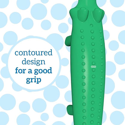 Dr. Brown's Baby and Toddler Toothbrush - Crocodile, BPA Free - Age 1-4Y