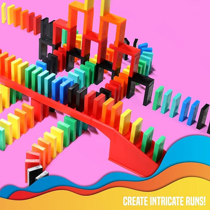 Bulk Dominoes Pro-Domino Kit | Dominoes Set, STEM STEAM Small Toys, Family Games for Kids, Toys, Building, Toppling, Chain Reaction Sets (Starter)