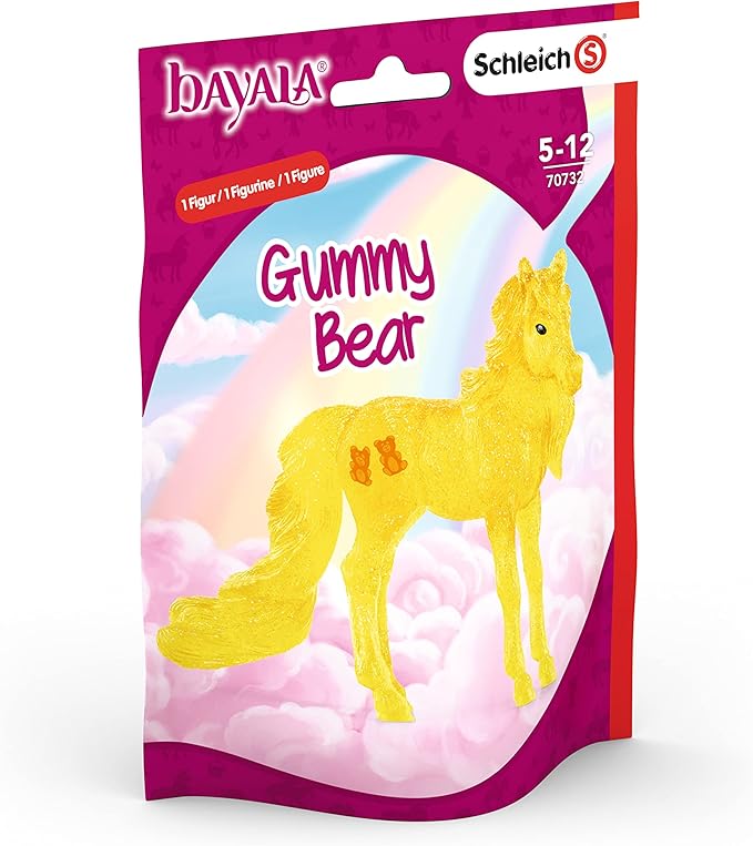 Schleich bayala, Collectible Unicorn Toy Figure for Girls and Boys, Gumdrop Unicorn Figurine (Dessert Series), Ages 5+, Multicolor, 6.3 inch