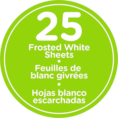 Just Play Shrinky Dinks Creative Pack, 25 Sheets Frosted White, Kids Art and Craft Activity Set, Kids Toys for Ages 6 Up, Large