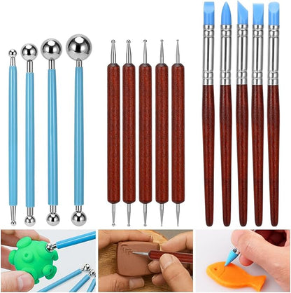 Blisstime 42pcs Pottery Tools, Clay Tools, Sculpting Tools, Pottery Kit, Air Dry Clay Tools, Pottery Clay Kit for Pottery Wheel, DIY Arts and Crafts