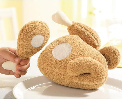 HABA Roast Chicken Soft Play Food, Pretend Play Toys for Kids Kitchen, 5-Piece Food Toys Set from Quality Fabric with Detachable Sections, Ages 3+