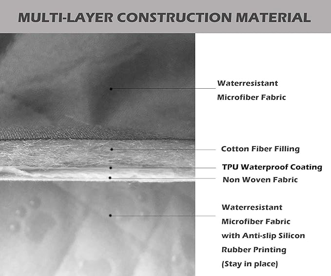 Ameritex Couch Sofa Slipcover 100% Waterproof Nonslip Quilted Furniture Protector Slipcover for Dogs, Children, Pets Sofa Slipcover Machine Washable (Dark Grey, 68")