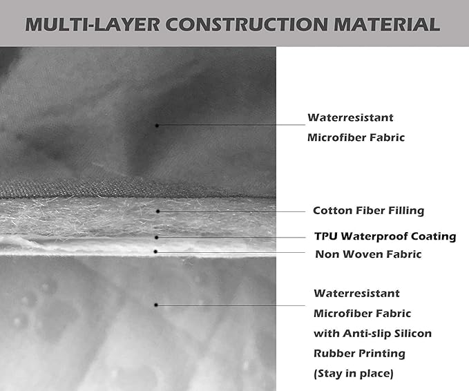 Ameritex Couch Sofa Slipcover 100% Waterproof Nonslip Quilted Furniture Protector Slipcover for Dogs, Children, Pets Sofa Slipcover Machine Washable (Stone Blue, 68'')