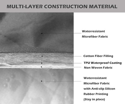 Ameritex Couch Sofa Slipcover 100% Waterproof Nonslip Quilted Furniture Protector Slipcover for Dogs, Children, Pets Sofa Slipcover Machine Washable (Beige, 78'')