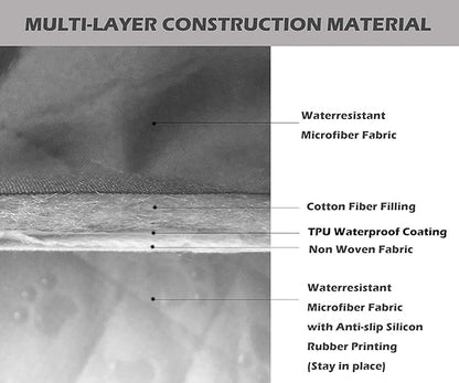 Ameritex Couch Sofa Slipcover 100% Waterproof Nonslip Quilted Furniture Protector Slipcover for Dogs, Children, Pets Sofa Slipcover Machine Washable (Burgundy, 78'')