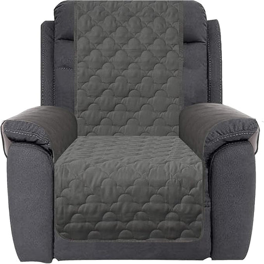 CHHKON Waterproof Nonslip Recliner Cover Stay in Place, Dog Couch Chair Cover Furniture Protector, Ideal Loveseat Slipcovers for Pets and Kids (Green, 30'')