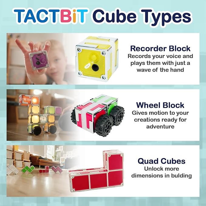 12 Magnetic Cubes for Kids Ages 1-100. Magnetic Building Blocks Set - Learning Toys for Toddlers 2-4 Years - Alphabet Learning & Education Toys - Versatile Building Blocks for Fun Play