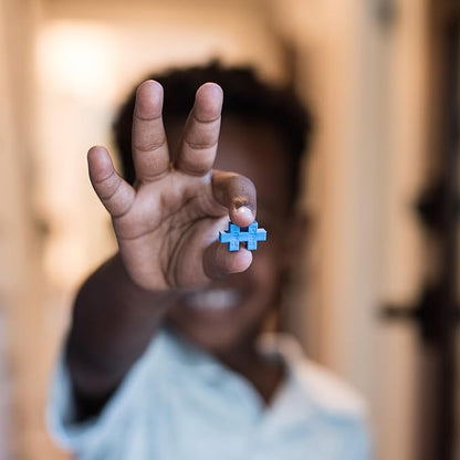 Plus Plus 240 Piece Interlocking Building Blocks for Kids, Open Ended Connecting Toys, Stem Bin Classroom Mini Manipulatives - Glow in Dark Play Tube