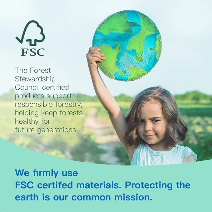 TOOKYLAND Montessori Toys for 1 Year Old, 8 in 1 Learning Educational Set Wooden Toys (Includes Stacking Cups, 3-in-1 Educational Box, Pound Bench, Shape Puzzle and More)