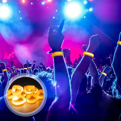 8pcs LED Light Up Bracelets Glow Flashing Wristbands Glow in The Dark Party Supplies for Wedding, Raves, Concert, Camping,Sporting Events, Party