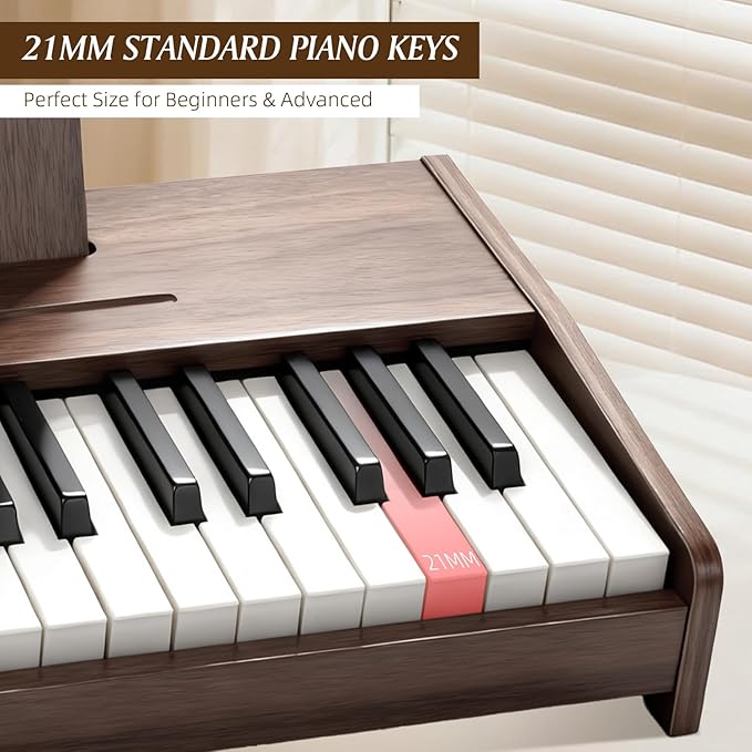 Kids Wooden Piano Keyboard with 37 Keys & Music Stand – Digital Educational Toy for Toddlers Boys Girls, Ages 3+, Ideal Musical Instrument Gift