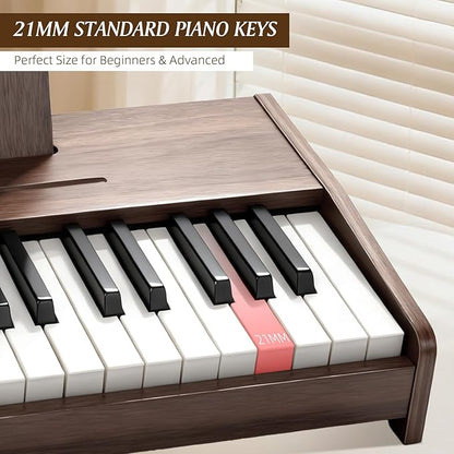 Kids Wooden Piano Keyboard with 37 Keys & Music Stand – Digital Educational Toy for Toddlers Boys Girls, Ages 3+, Ideal Musical Instrument Gift