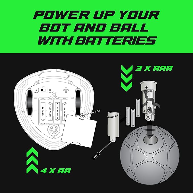 Soccer Bot - Ultimate Indoor Soccer Game with Score Tracker and Speed Modes, Soccer Training Toy