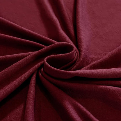 Jin Le 4 Pieces Recliner Cover Stretch Recliner Chair Cover 1 Seater Recliner Couch Covers Sofa Covers Stretch Soft Furniture Protector with Elastic Bottom and Ties for Kids Pet(Recliner, Burgundy)