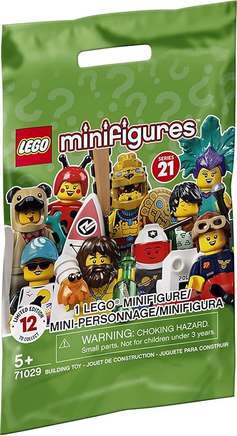 LEGO Minifigures Series 21 71029 Limited Edition Collectible Building Kit, New 2021 (1 of 12 to Collect)