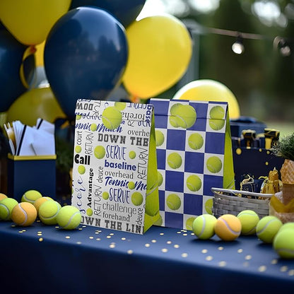 24 Tennis Party Favor Bags Tennis Goodie Bags Tennis Party Favors for Kids Tennis Birthday Party Supplies