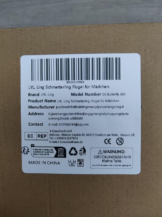 Butterfly Wings For Girls, Double-Sided Fairy Wings, Halloween Costumes for Kids, 3PCS Butterfly Cape Set.