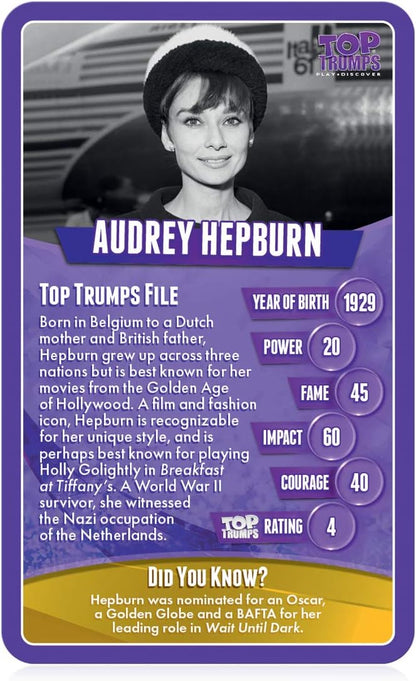 Top Trumps Card Game Great Women - Family Games For Kids and Adults - Learning Games - Kids Card Games for 2 Players and more - Kid War Games - Card Wars - For 6 plus kids