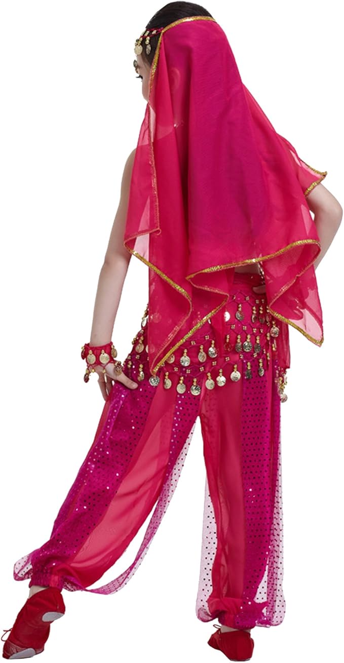 Astage Kids Princess Girl Indian Belly Dance Costume Cosplay Bollywood Ornaments