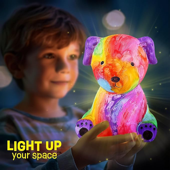 Paint Your Own Dog Lamp Kit, Art Supplies Arts & Crafts Kit, Painting kit for Kids 6-12, Arts and Crafts for Kids Ages 8-12, Toys Girls Boy Birthday Gift Ages 3 4 5 6 7 8 9 10 11 12+
