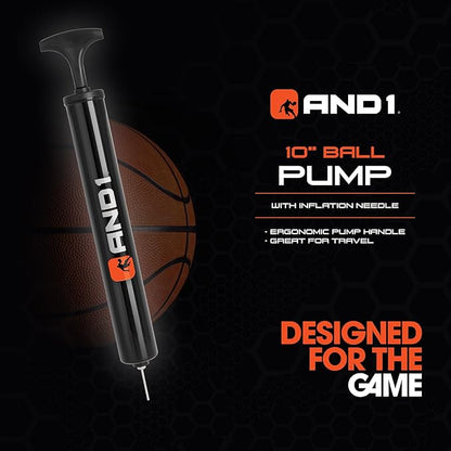 AND1 Mini Basketball 3 Pack Set for Kids (Deflated w/Pump Included): - Size 3 7-Inch Premium Youth Size Basketballs, Easy to Grip