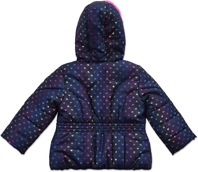 Arctic Quest Little Girls Bib Snow Pants and Ski Jacket Water-Resistant Snowsuit For Kids Winter Jacket For Girls