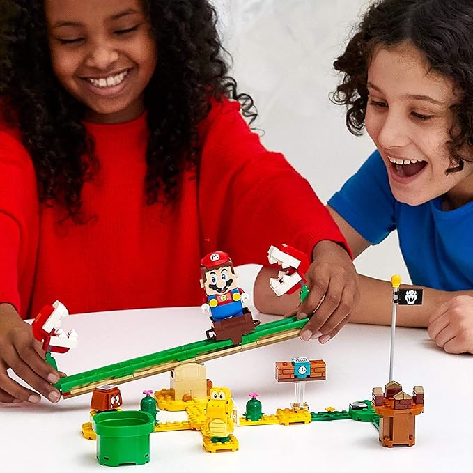 LEGO Super Mario Piranha Plant Power Slide Expansion Set 71365; Building Kit for Kids to Combine with The Super Mario Adventures with Mario Starter Course (71360) Playset (217 Pieces)