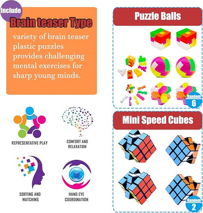 112 PCS Pop Party Favors Toys for kids,Premium Pop Fidget Toys for All Ages kids,Assortment pinata stuffers,classroom prizes,Prize Box Toys,Goody Bag Fillers,Carnival Prizes for Boys and Girls 4-10