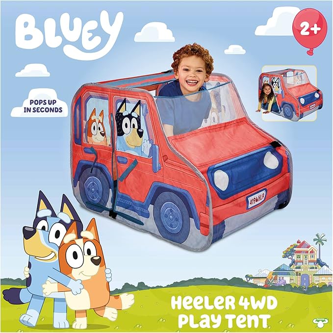 Bluey Heeler 4WD Pop Up Play Tent